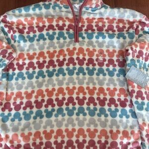 NWT Disney fleece quarter zip pullover